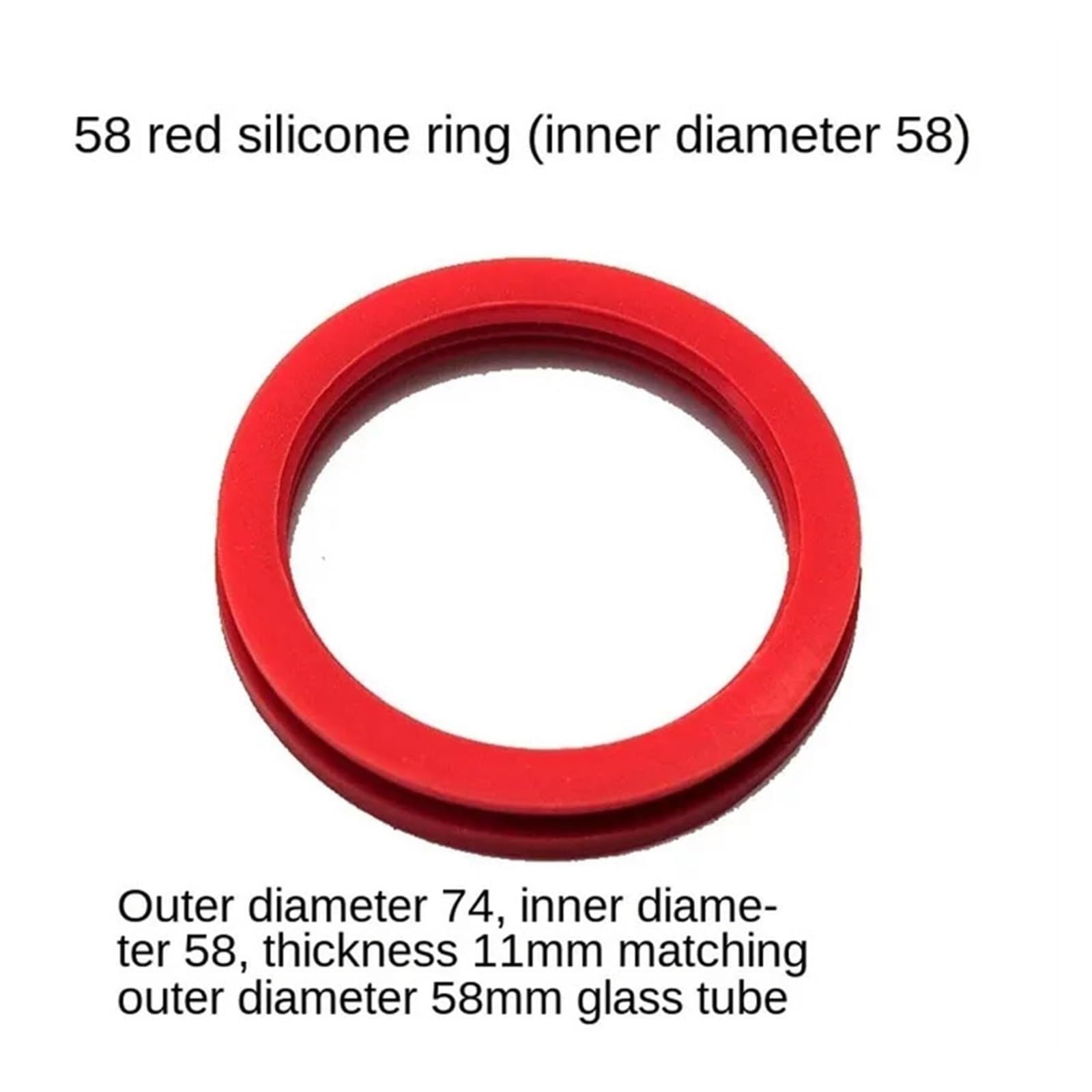 Anillo tórico impermeable de bobina de silicona con anillo de sellado de 20/25/32/47/58/70 mm(47mm round)