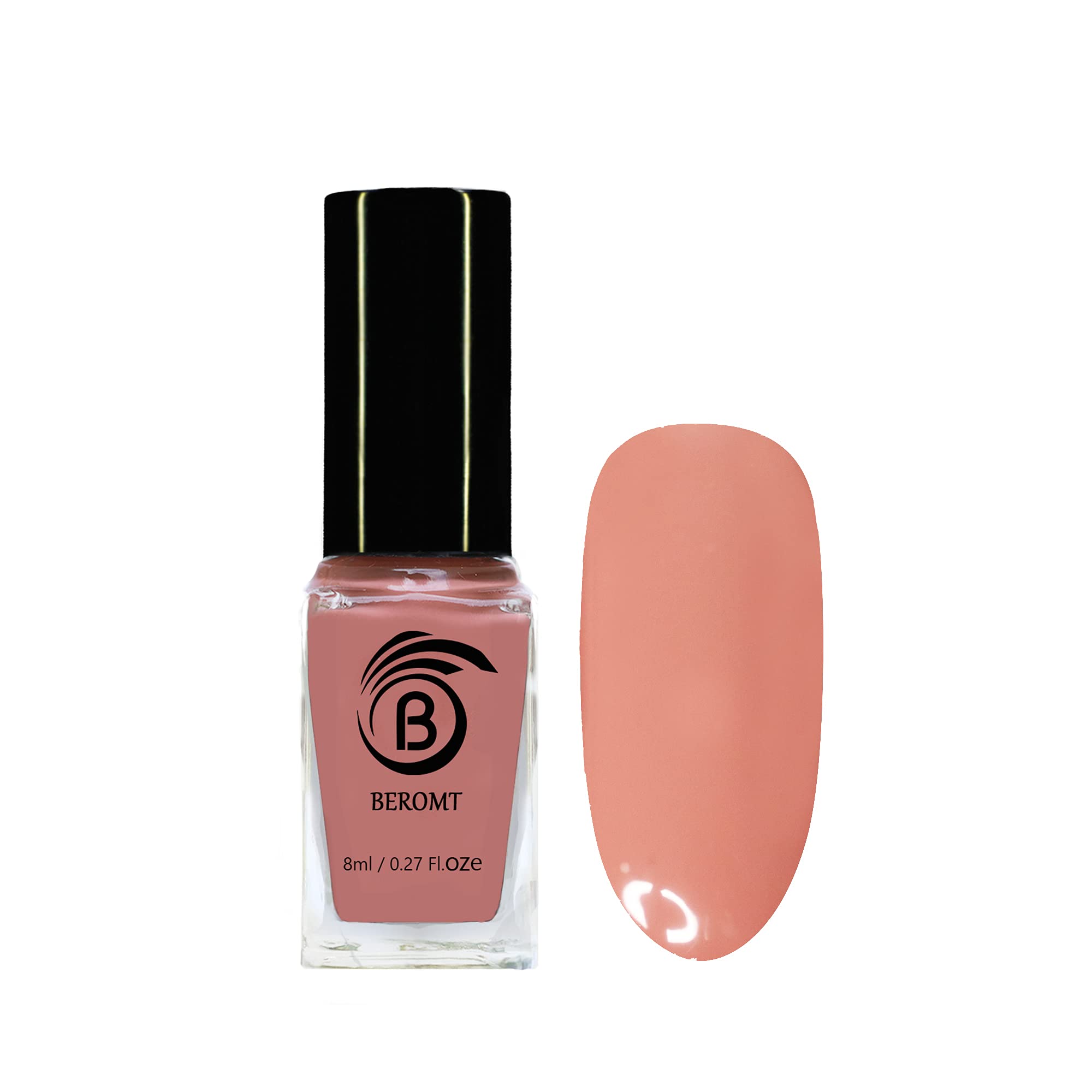 Beromt Irish Coffee Light Brown Nail Polish, Vegan-Friendly, Non-Toxic, Safe Fast Dry, Nail Art, Gel Effect, Smooth texture, Lustrous, Best High-Shine Pastel Nail Polish, 8ml-7004-image-18