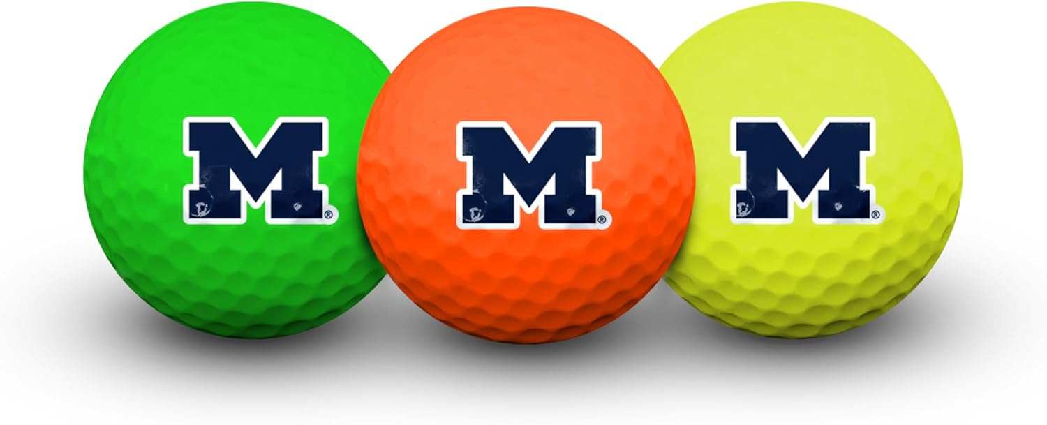 Team Effort Multi-Color Golf Balls Pack of 3 NCAA