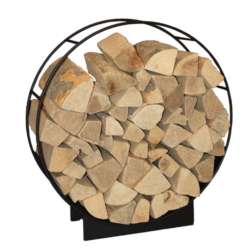 Holzwiege Ø 50 cm schwarz