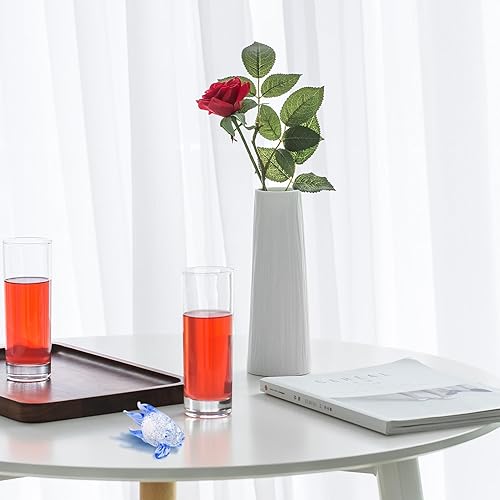 Miniatura 9 de Lurrose Blue Glass Fish Figurine Hand Blown Sea Animal Sculpture Home Decoration Accent for Office Cafe Wedding Party