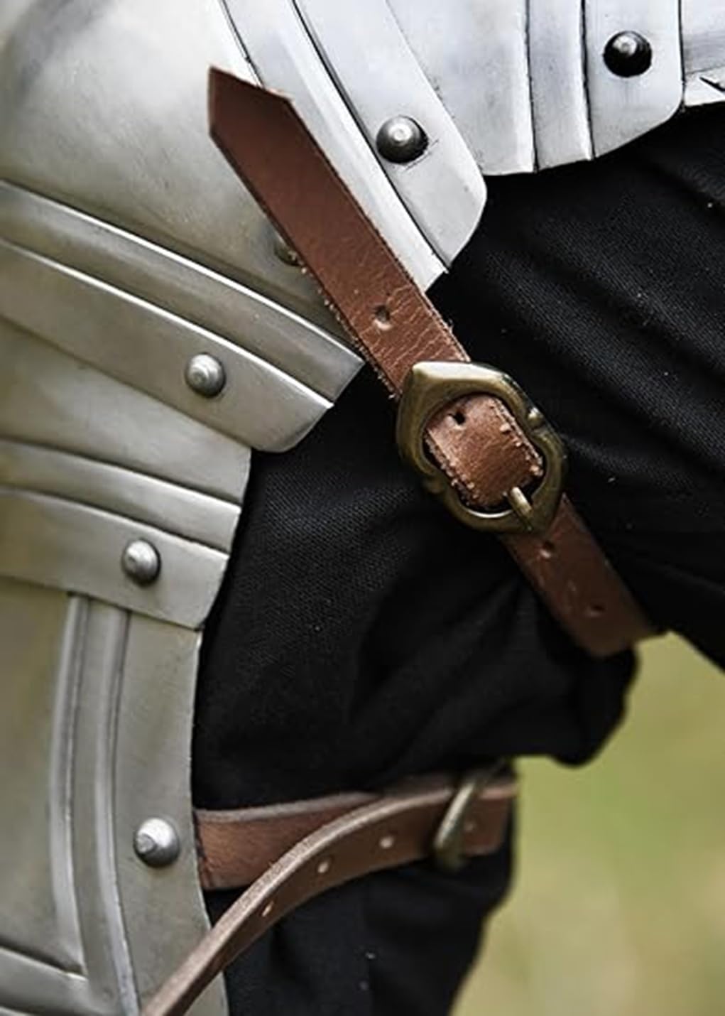 Armatura gotica per gambe medievale articolata parastinchi protezione gamba armatura piastra