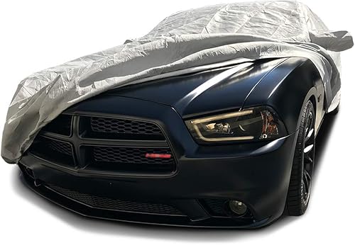 CarsCover Funda para automóvil Dodge Charger 2006-2023 de 5 capas de fundas grises ultrashield (SE, SXT, R/T, Daytona, SRT, Hellcat)