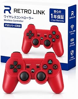 【純正同等レイアウト】K&SGAMER PS3 ワイヤレス互換コントローラー/振動対応/Bluetooth接続