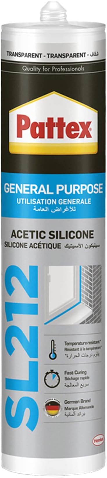 SL212 Transparent Silicone, 280 ml