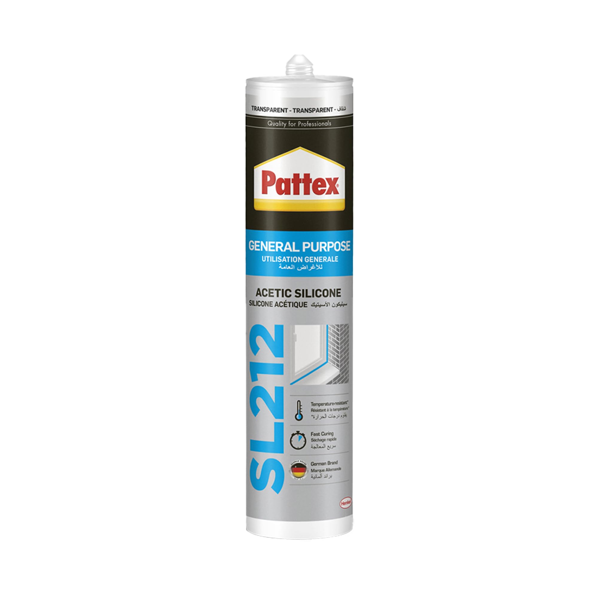 Pattex SL212 Transparent Silicone, 280 ml
