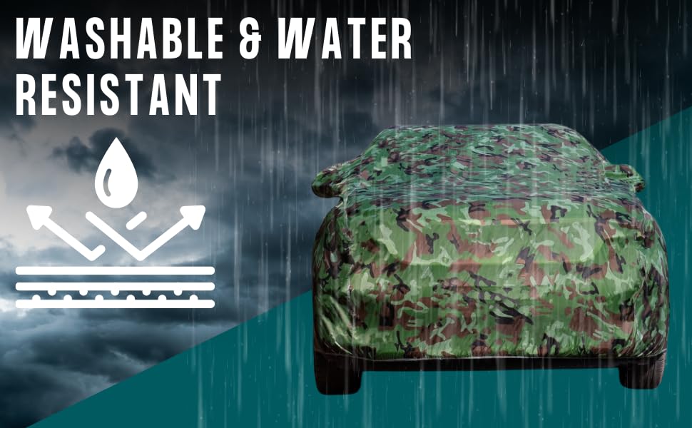 Image of Heavy-Duty Car Cover for Compatible with Maruti S Presso (2019 to 2025 All Models) Deluxe Car Protection Cover - Waterproof & UV-Resistant All-Season Exterior Protection