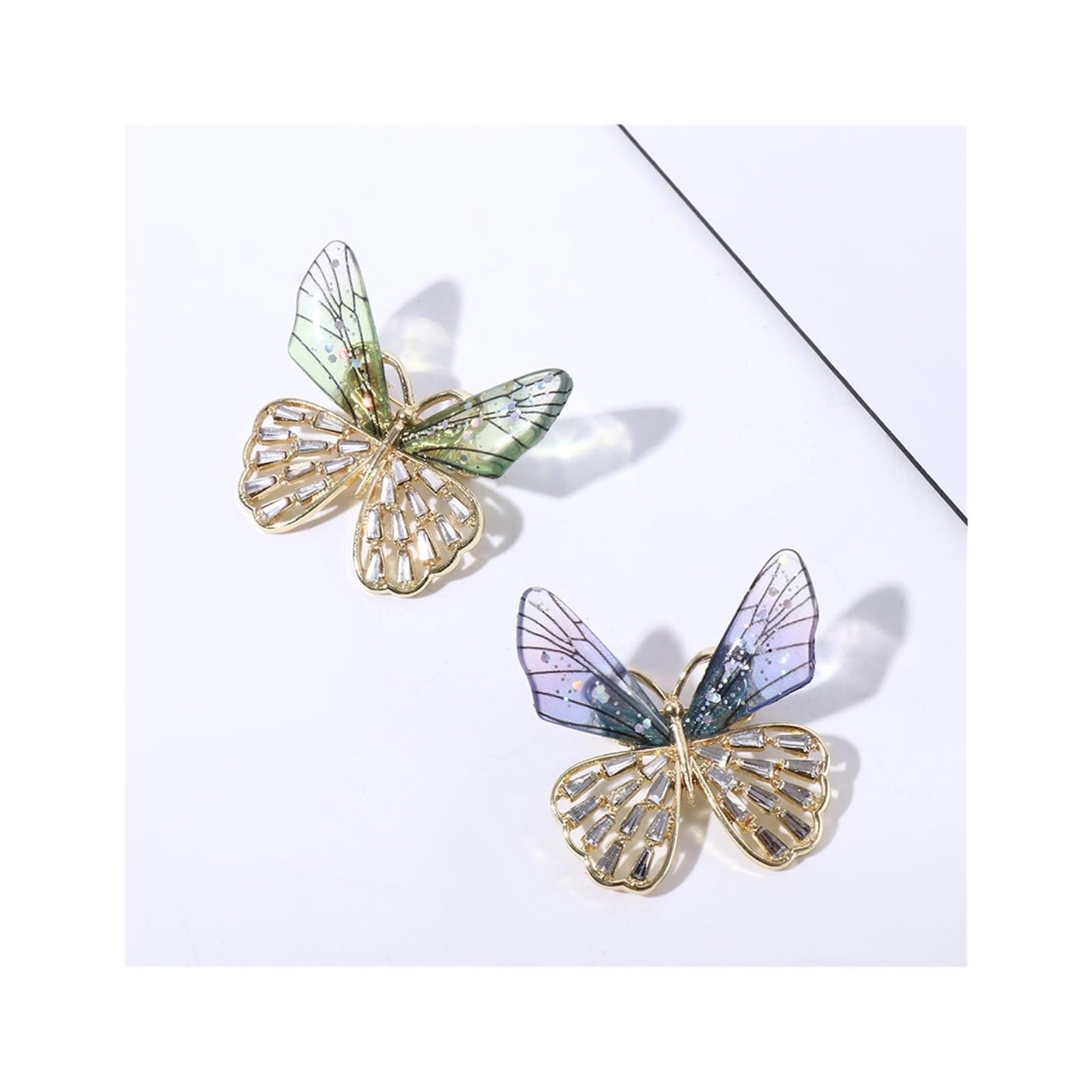 Spilla a forma di libellula, con zirconi, elegante, per sciarpa, ufficio, feste, gioielli, idea regalo, 1 pezzo