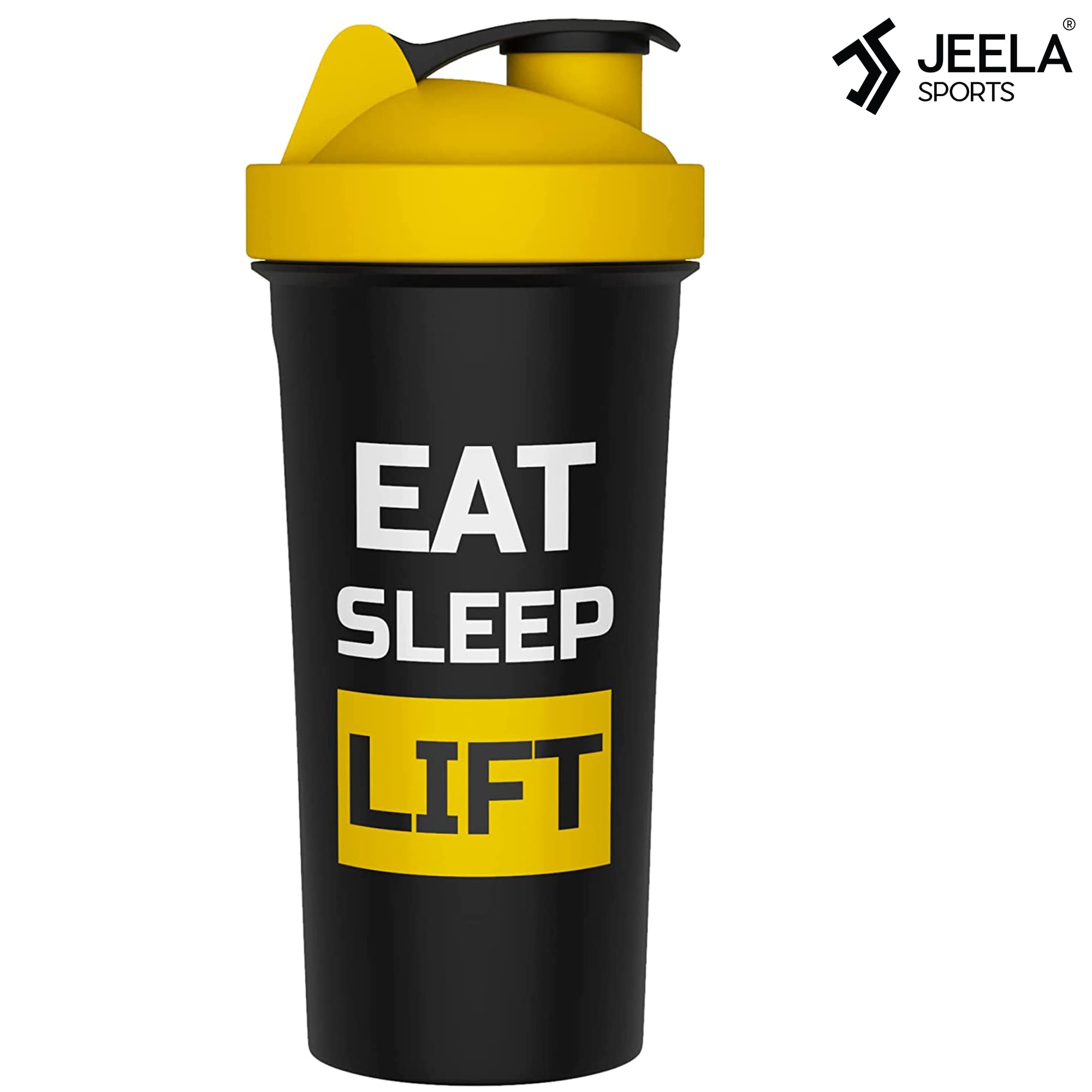 JEELA SPORTS [5 PACK] Protein Shaker Bottles for Protein Mixes 24 OZ