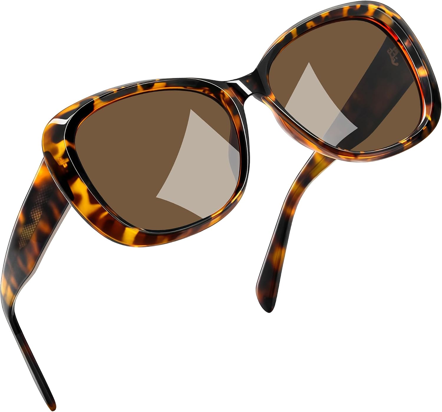 Joopin Oversized Butterfly Sunglasses for Women’s Medium to Large Faces - Polarized UV400, Acetate Arms & TR90 Frame