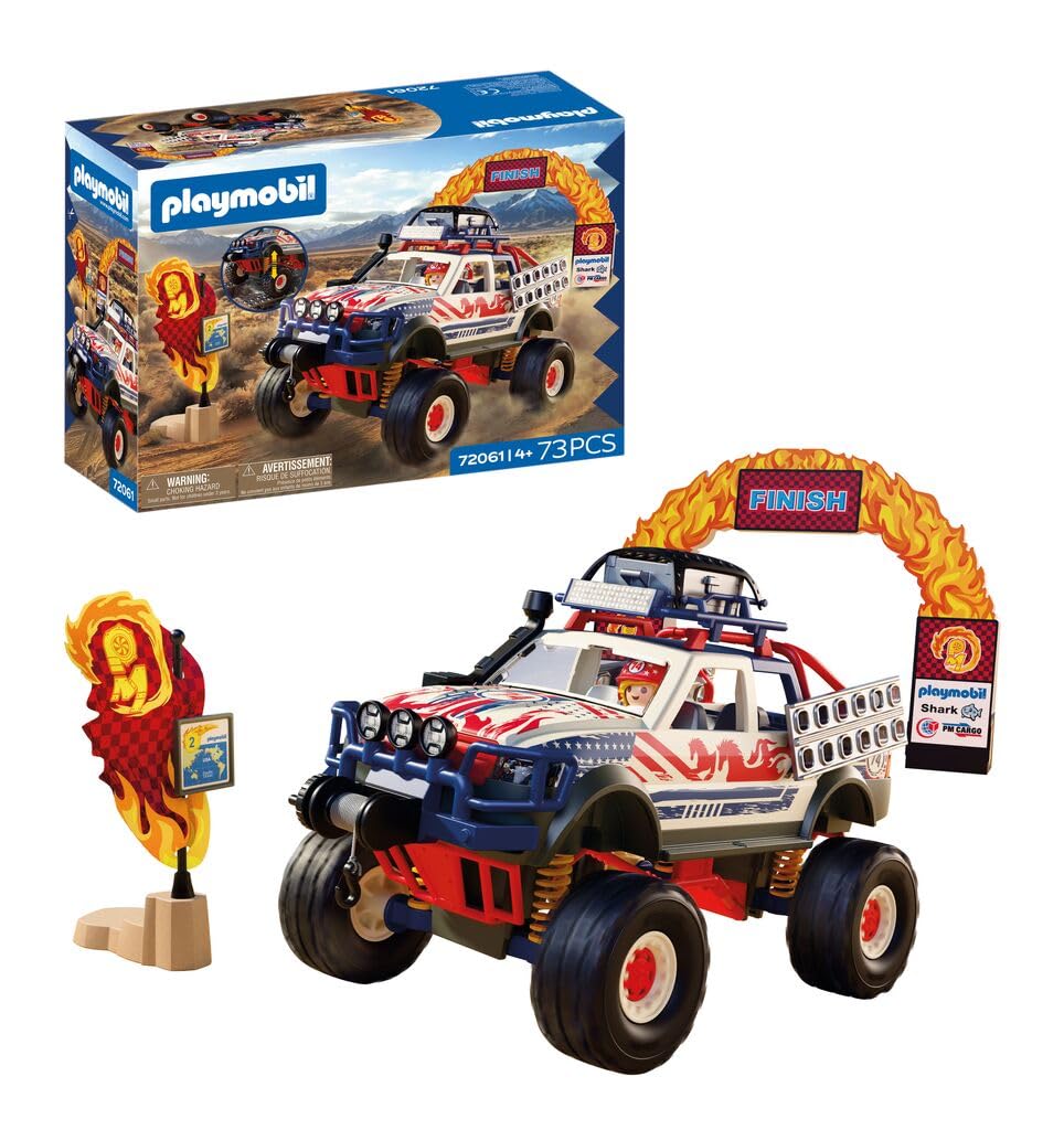 PLAYMOBIL | Cars | Offroad Truck | Geländewagen mit Seilwinde und Brückenplatten | Auto Kinder Spielzeug ab 4 Jahren | 72061 - 2