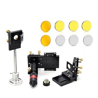 CO2 Laser Head Lens 20mm Reflective Mirror 25mm Integrative Mount Laser Engraving and Cutting Machine(Package 2,FL 50.8mm)