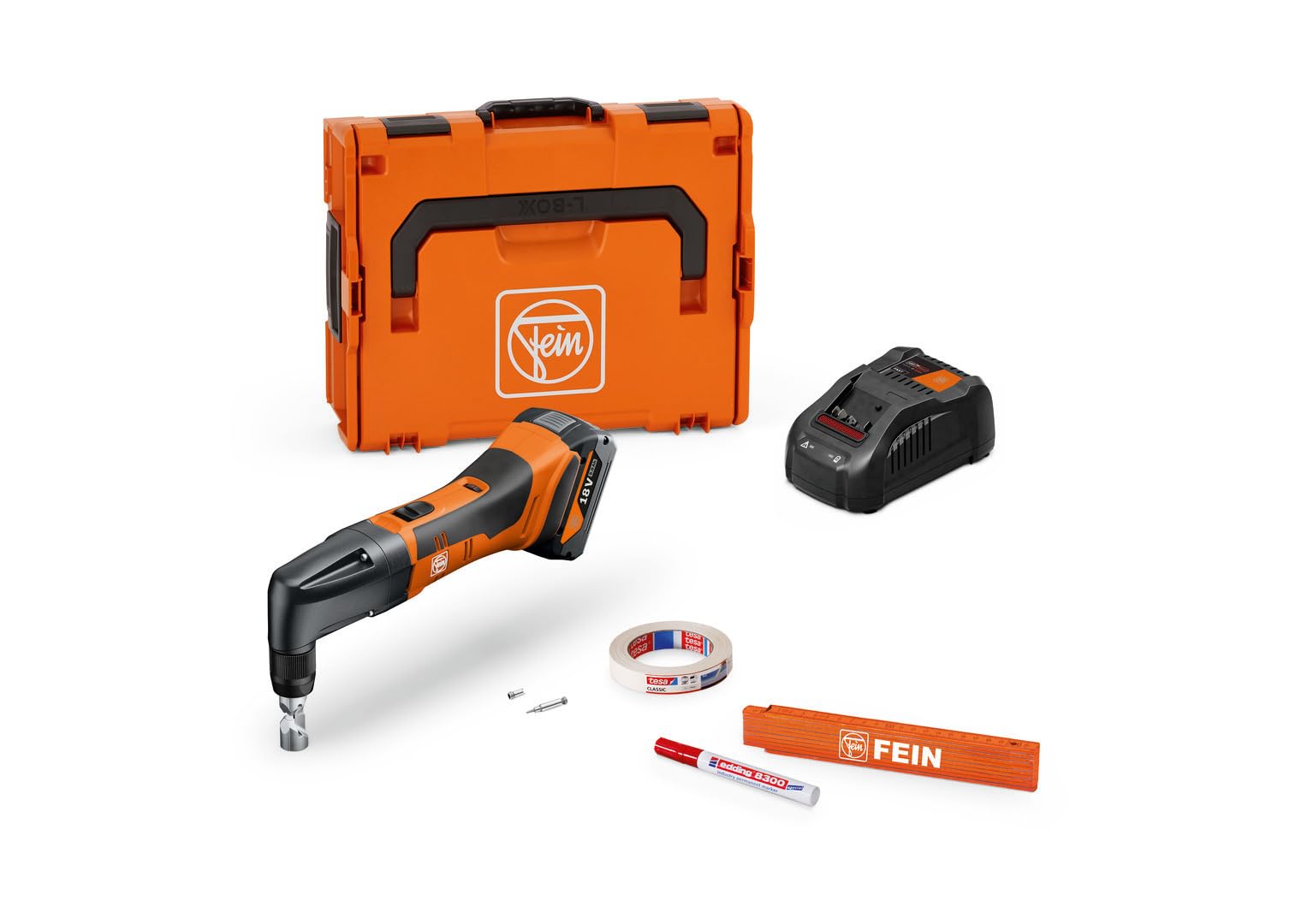 FEIN ABLK 18 1.6 E AS, grignoteuse sans fil, coupe 1,6 mm, batterie 5 Ah