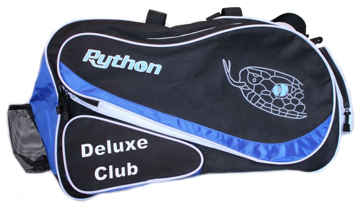 Python Deluxe "Club" Racquetball Bag Series (Black/Blue & Black Red) Colors