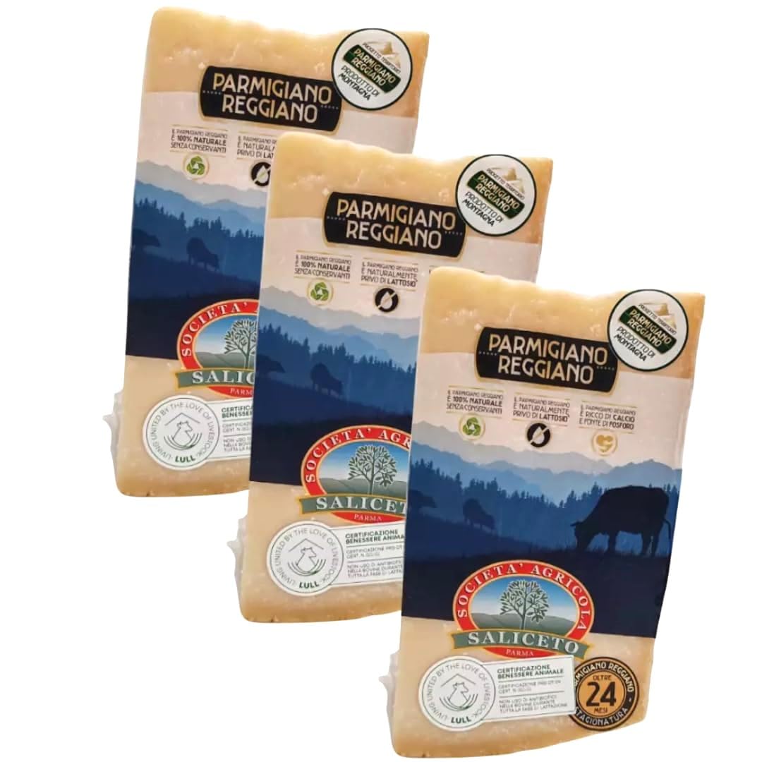 Parmigiano Reggiano Aop de colline "Saliceto", 3 formes, 4,050 Kg