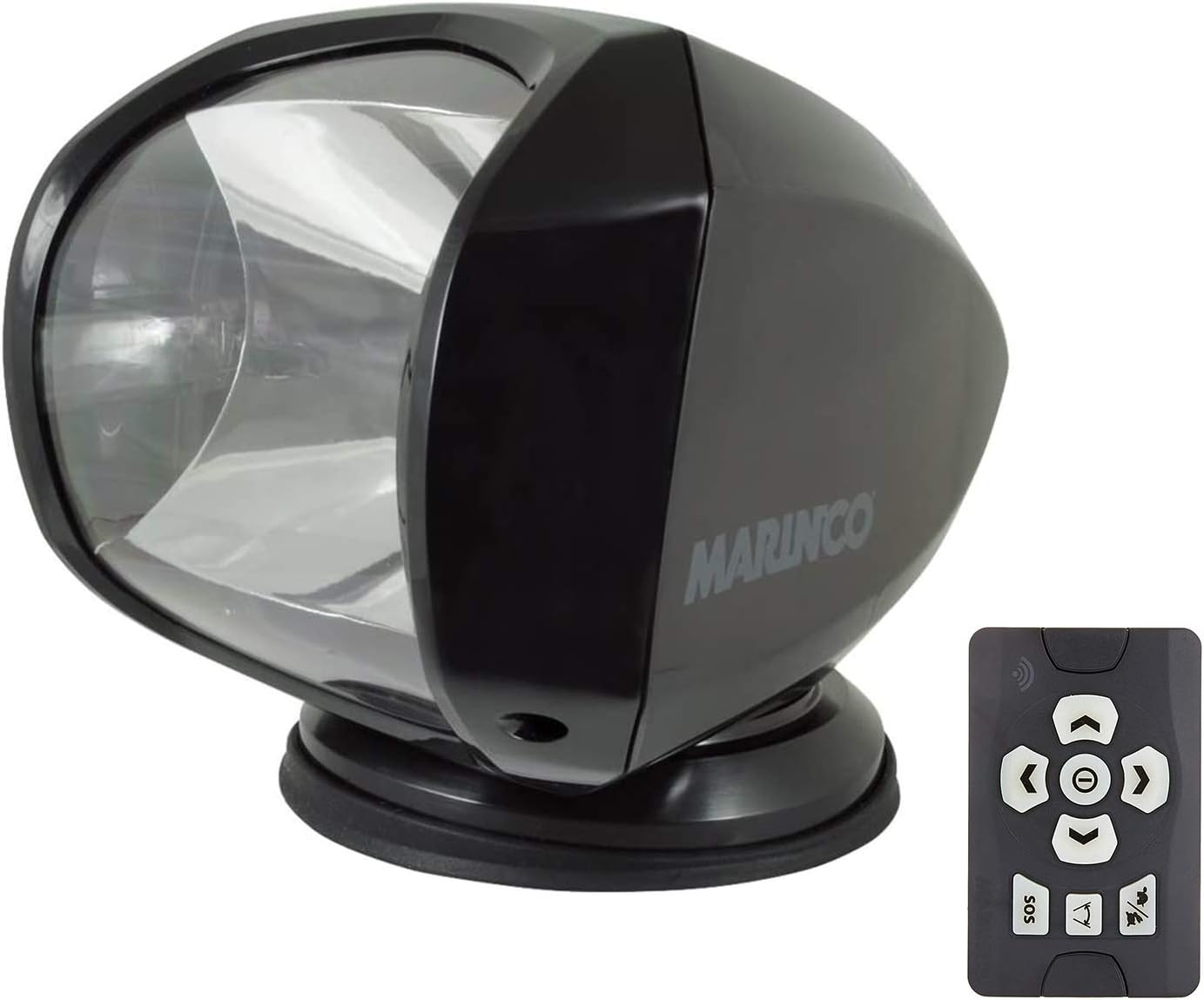 Marinco SPL-12B Precision Spot Light, 12/24 Volt, 100W, Black