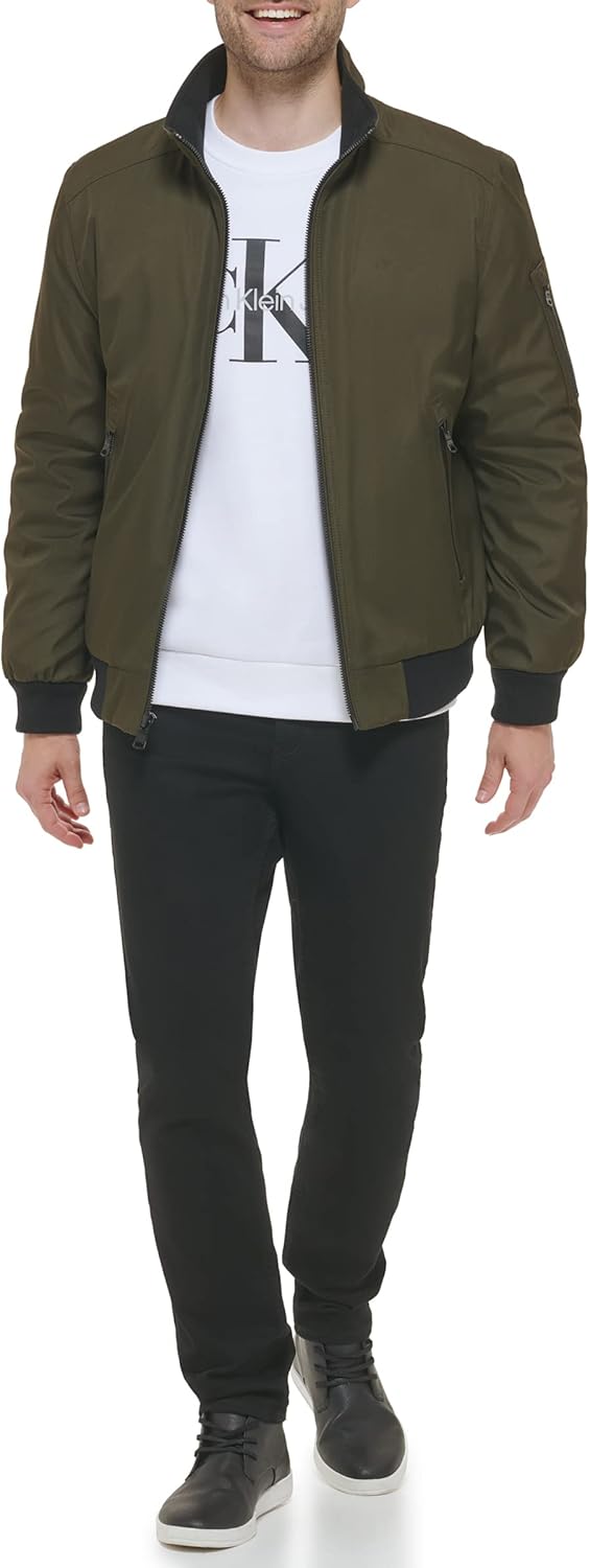 Calvin Klein Mens Winter Coats - Sherpa-lined Hooded Soft Shell Jacket - Image 5