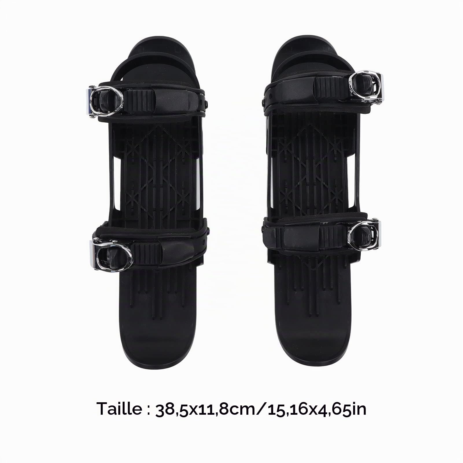 Mini Ski Skates Skiboards Courts réglables pour Les Enfants et Les Adultes Snow Sports Durable Nylon Aluminium Alliage Lightweight Portable Ski Shoes for Winter Outdoor Adventures
