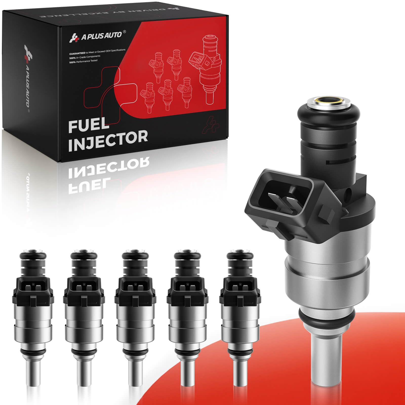 A Plus Auto Fuel Injectors Set of 6, 13537546244 Compatible with BMW 320i 325i 325xi 525i 2001-2005, 323Ci 328Ci 2000, 323i 1998-2000, 325Ci 2001-2006