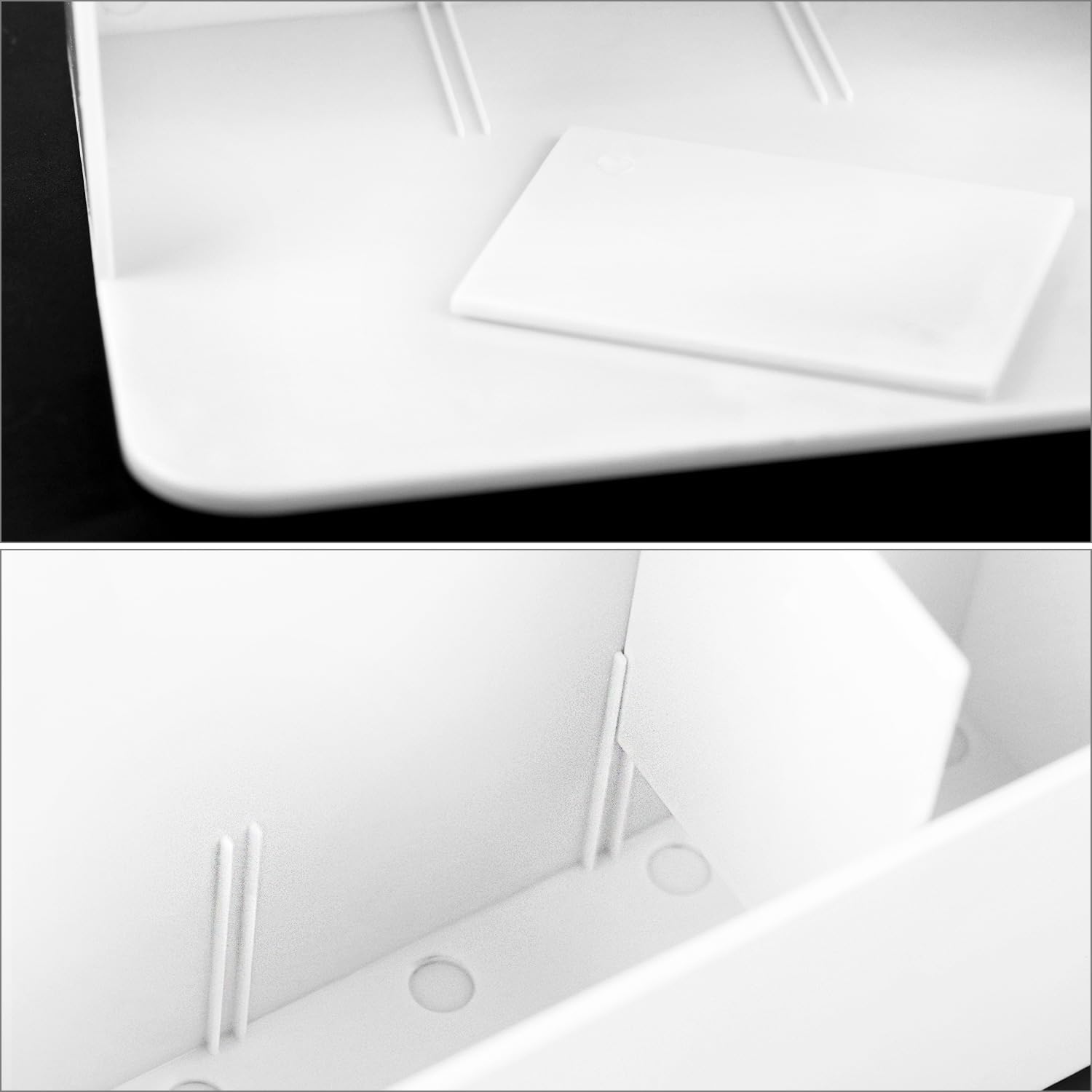 QWORK® Magnetyczny uchwyt na marker, uchwyt na długopis do tablicy Magnetyczny do tablicy/lodówki/szafki szkolnej/biura (biały)