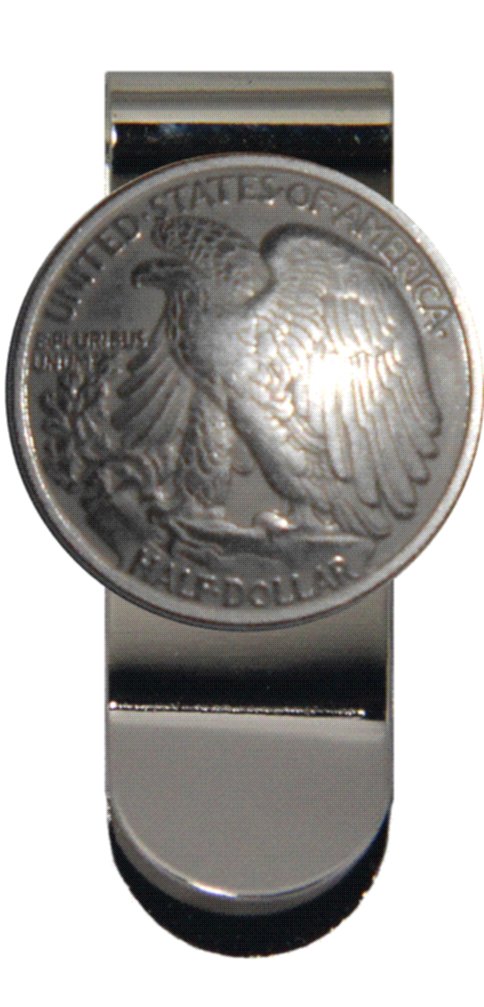 Custom Walking Liberty Half Dollar Tails Money Clip