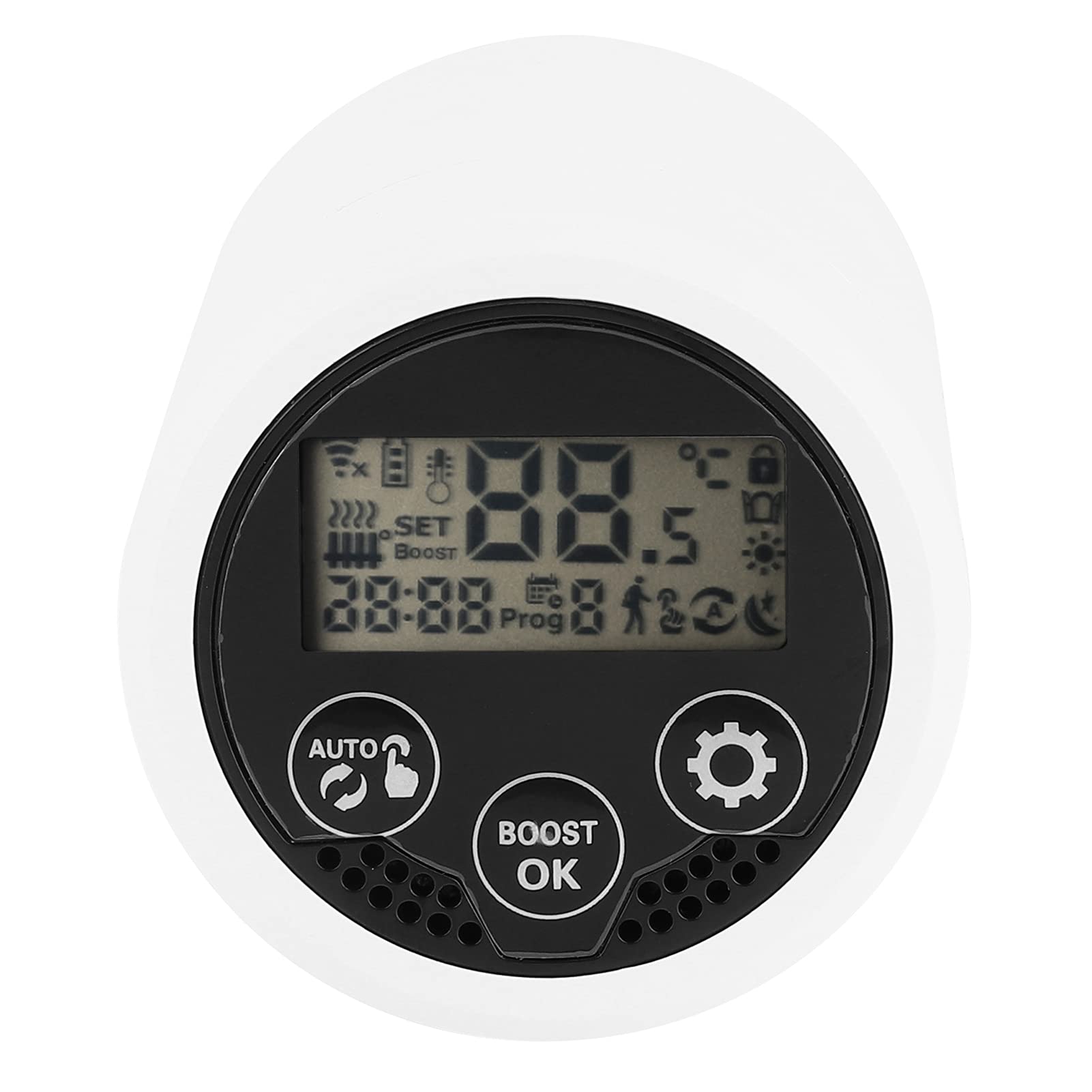Válvula de Radiador Válvula de Radiador Inteligente Controlador de Temperatura LCD 41 a 95F 0.5C Precisión Aplicación Programa Semanal de Voz para Radiadores de Calefacción de Hoteles en el