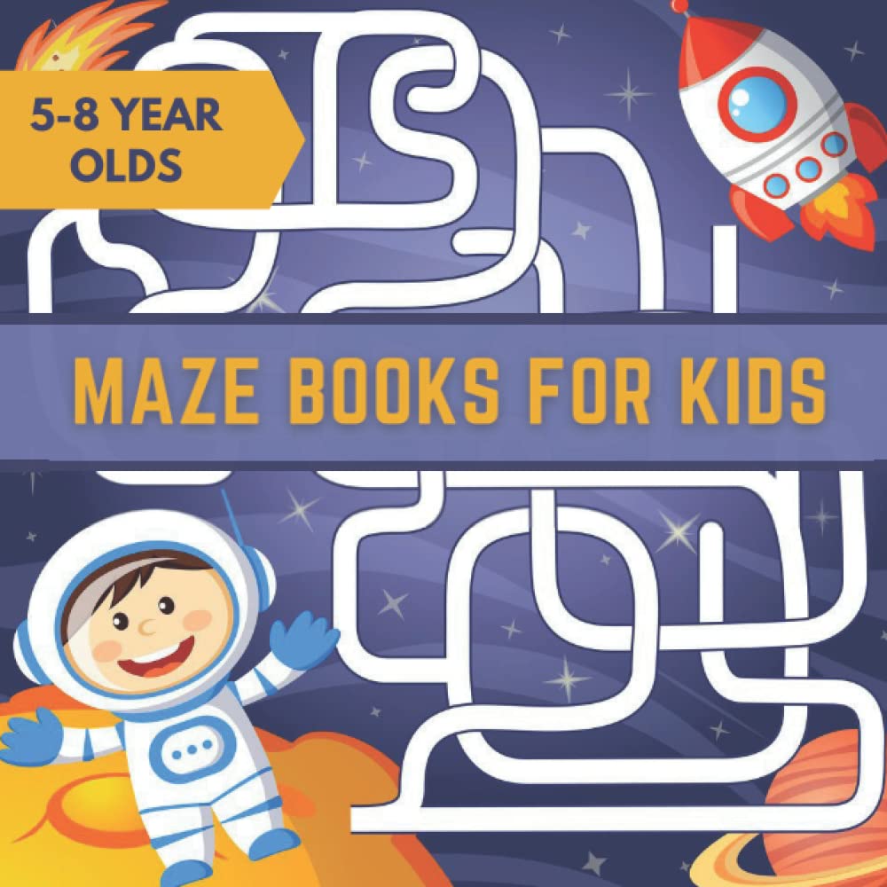 Maze Books For Kids 5-8 Year Olds: Maze Activity Book With 50 Maze Puzzles For Kids | Entertaining Animal Mazes | Maze book for children 5 6 7 8 years old