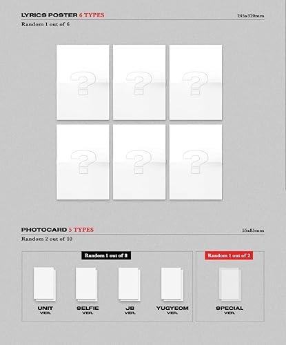Miniatura 4 de JYP Ent. JUS2 GOT7 - FOCUS Random ver. CD+Photobook+Cartel en paquete+2 tarjetas fotográficas+juego de tarjetas fotográficas adicionales