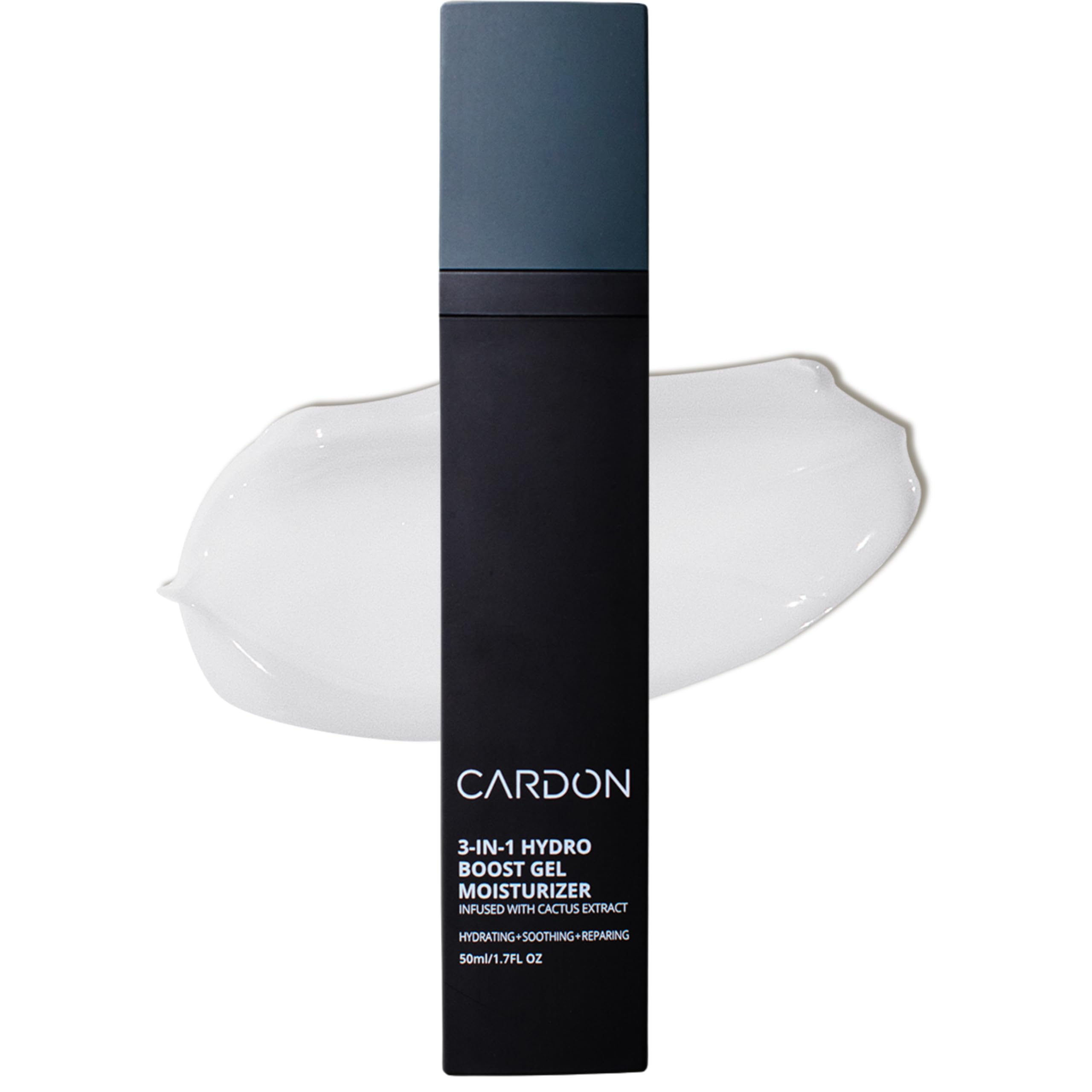 Cardon | Anti-Aging Face Moisturizer for Men | Korean Skincare Facial Lotion | Hydro Boost Gel | Healing Cactus Extract, Reduce Wrinkles, Repair Acne Scars | Ultra Light Face Cream (1 CT)