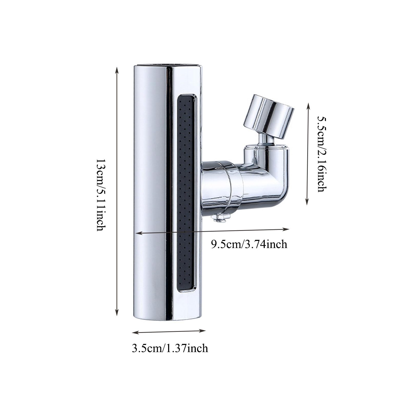 Waterfall Kitchen Faucet Multi-Directional 360 Rotation Four Outlet Modes Rain Waterfall Faucet Extender for Kitchen and Bathroom Sinks — view 2