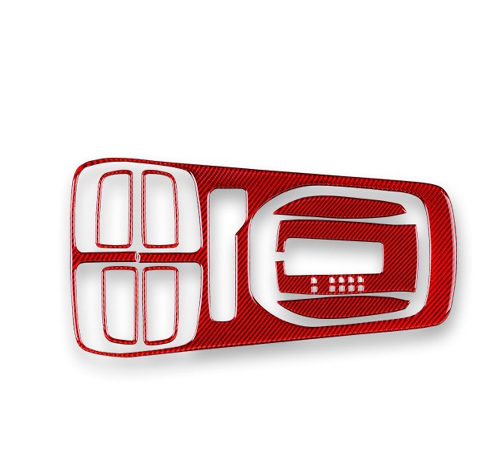 Car Trim Interior for Chevrolet for Camaro 2010-2015 Soft Carbon Fiber Accessories Interior Trim Car Gear Shift Panel Sticker Interior Mouldings(B Red Carbon)