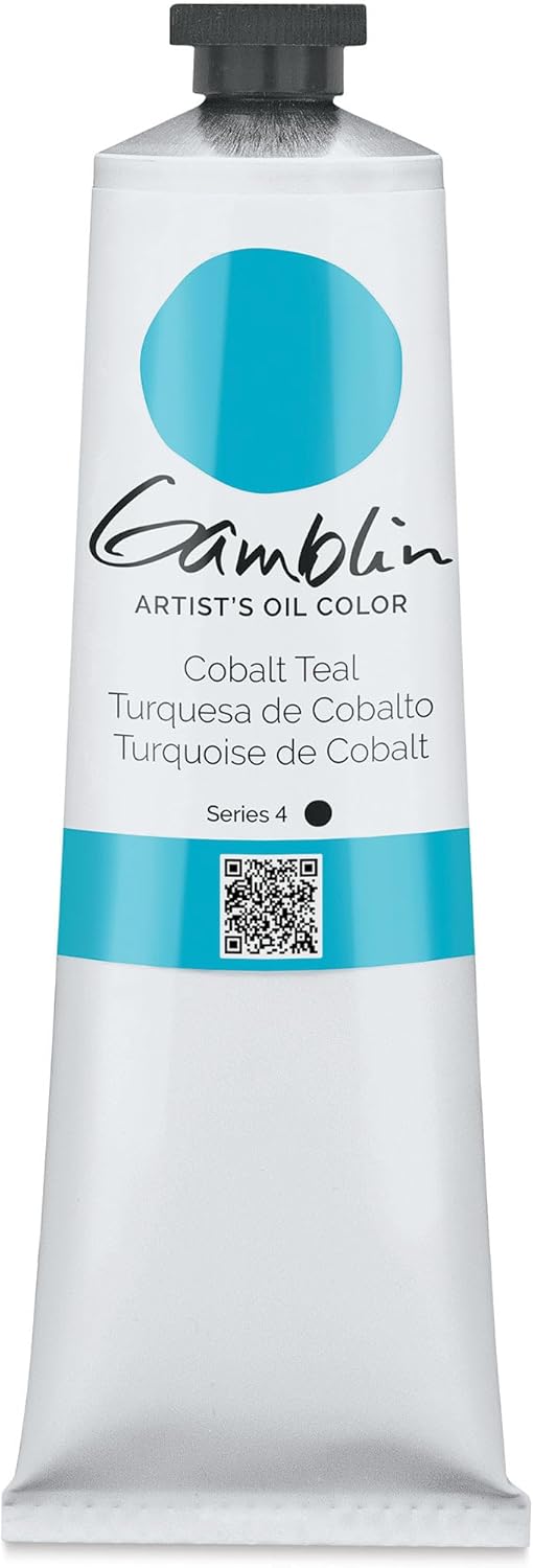 5.07 oz. Artists' Grade Oil Color: Cobalt Teal