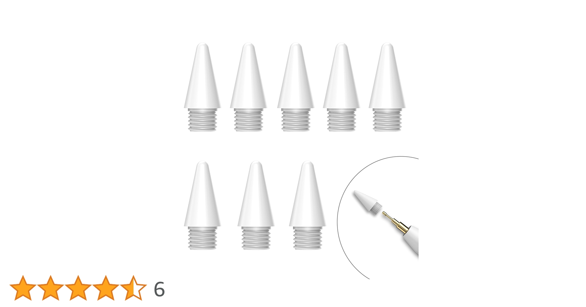 Amazon | Mixoo タッチペン 交換用ペン先 8個入り 対応ASIN