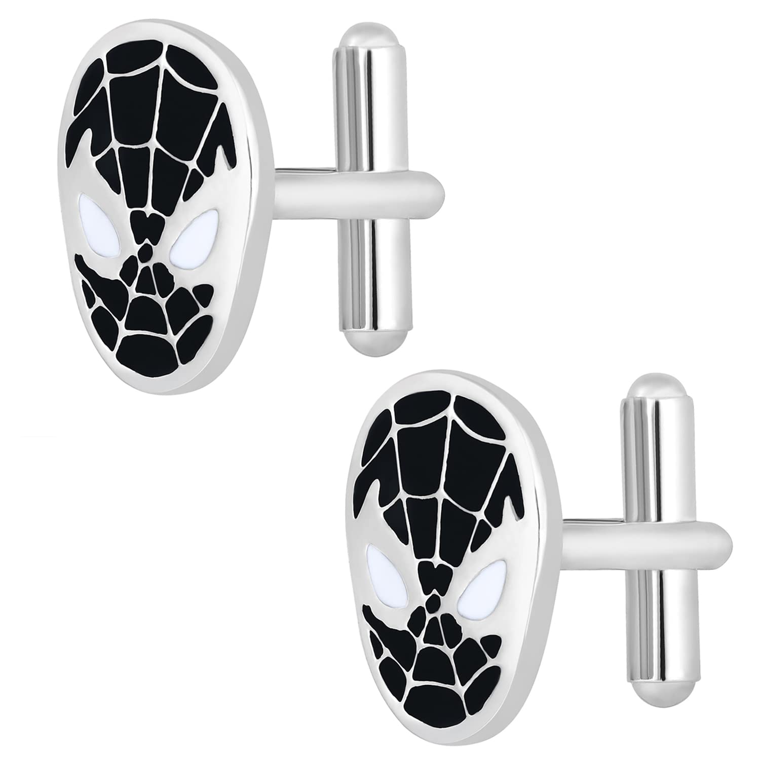Mahi Superhero Black and White Meena Enamelled Pair of Cufflinks for Men (CL1100548R) (B0BSBM6VF6) Amazon Price History, Amazon Price Tracker