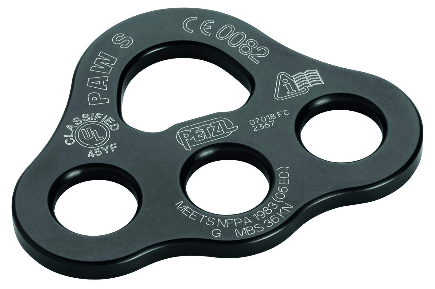 PETZL P63 SN Paw Ausrüstung Teller, klein, schwarz