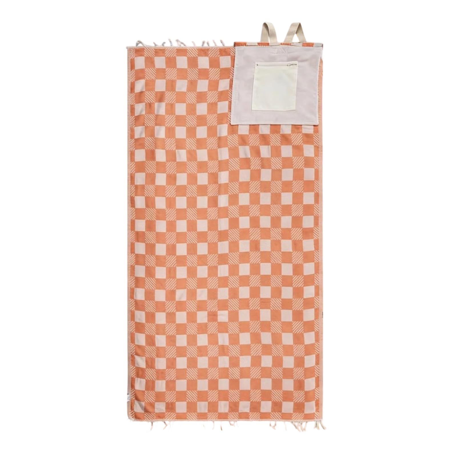 2 in 1 Beach Towel Bag Convertible Backpack,Convertible Towel Bag Backpack,Sandcloud Beach Towel Bags for Travel, Camping, Pool - Packable Inner Zip Pocket Dry Bag for Women and Men (Orange)