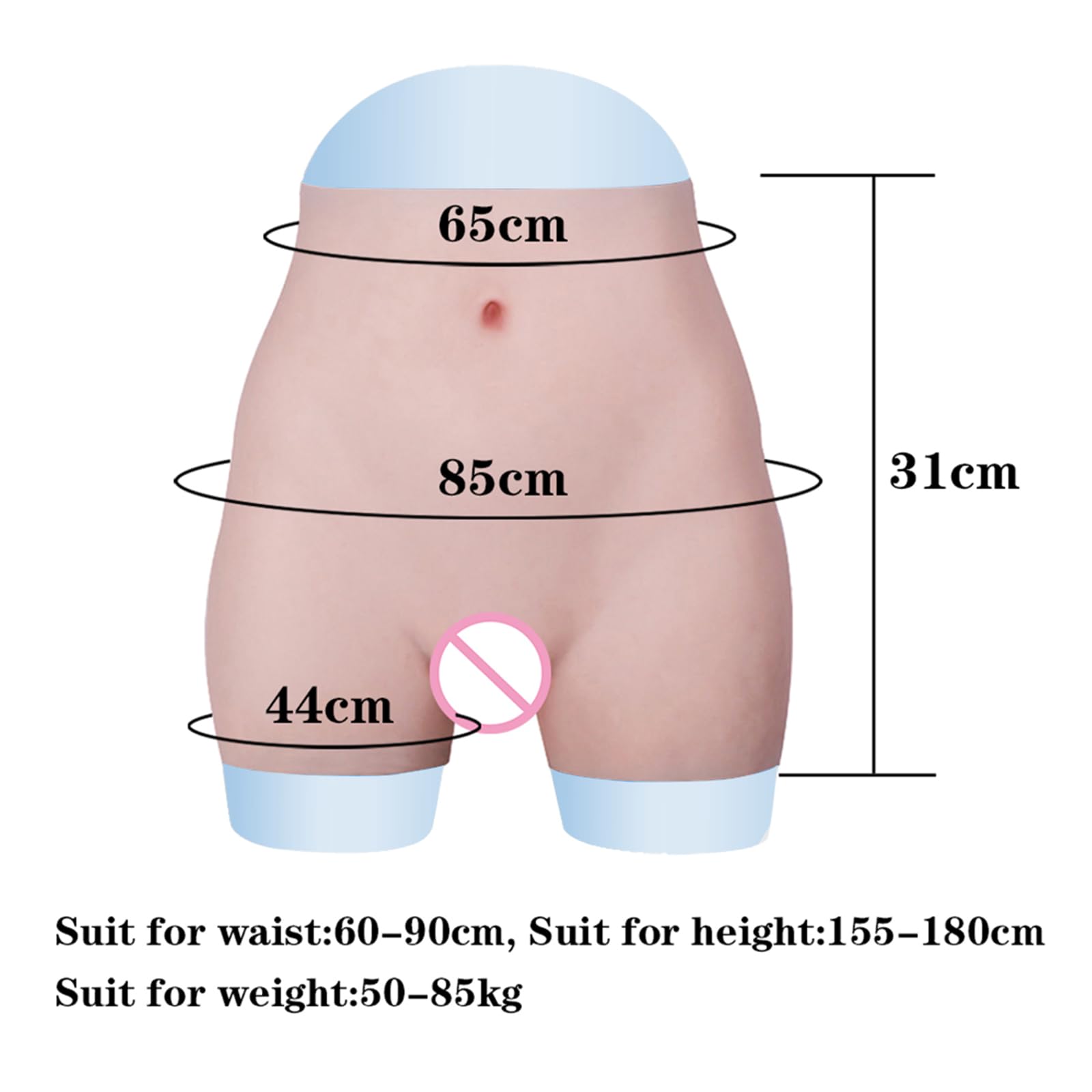 Silicone Knicker Crossdresser Ropa interior moldeadora 100% silicona Shapewear sin costuras