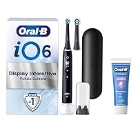 Oral-B Spazzolino Elettrico Ricaricabile iO 6N Nero, 1 Spazzolino Elettrico