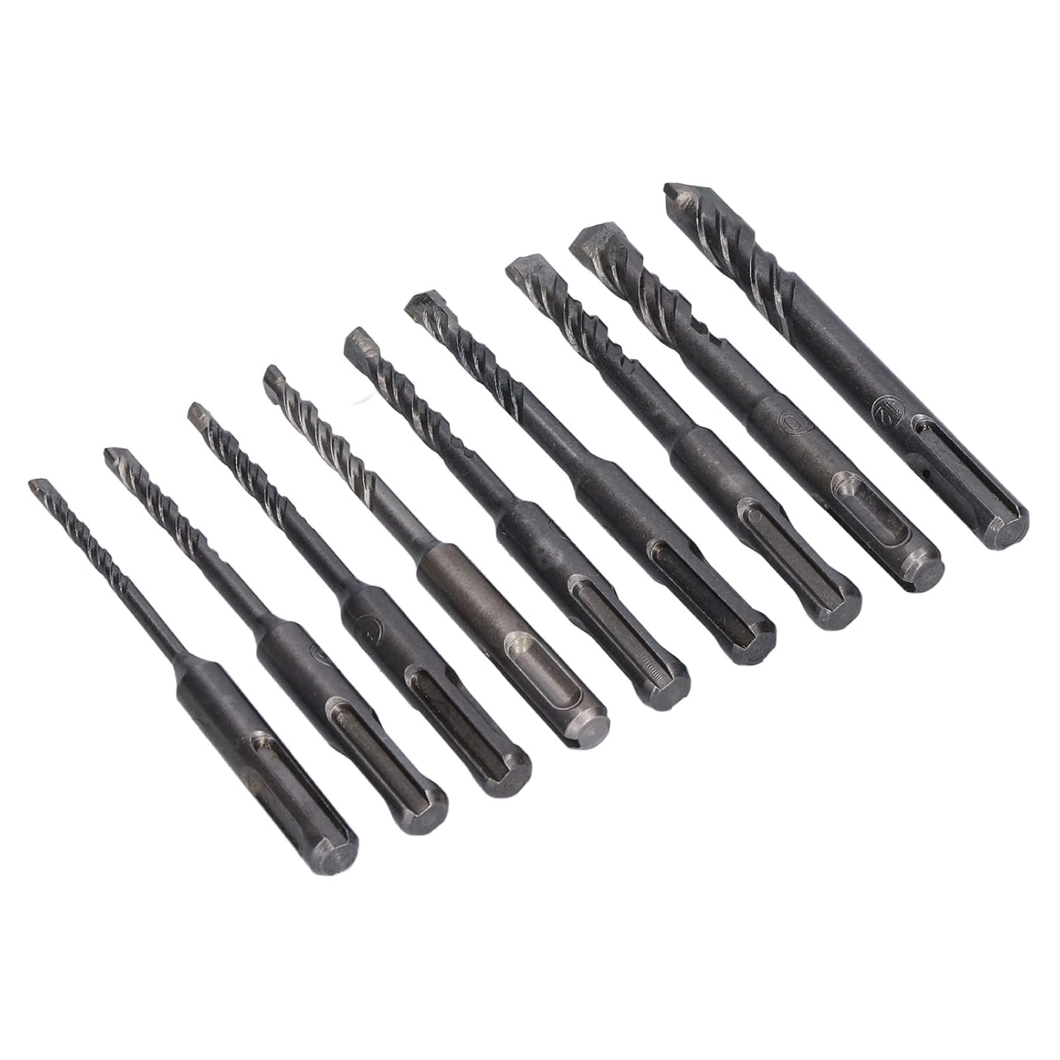 Concrete Drill Bit Set, Hammer Drill Bits 9 Sizes High Hardness 4‑12mm