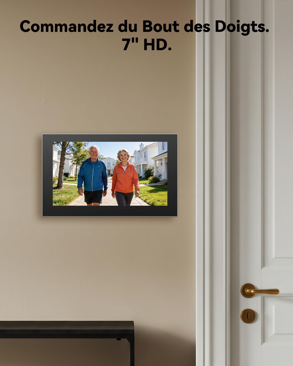 Imou 3K Visiophone Connecté Interphone Vidéo 2 Fils, 7'' Écran Tactile,IP65 | WiFi 2,4/5GHz, Détection Personne/Véhicule, Déverrouillage par Code/Carte/APP/Moniteur, Audio Bidirectionnel, Vision Nocturne