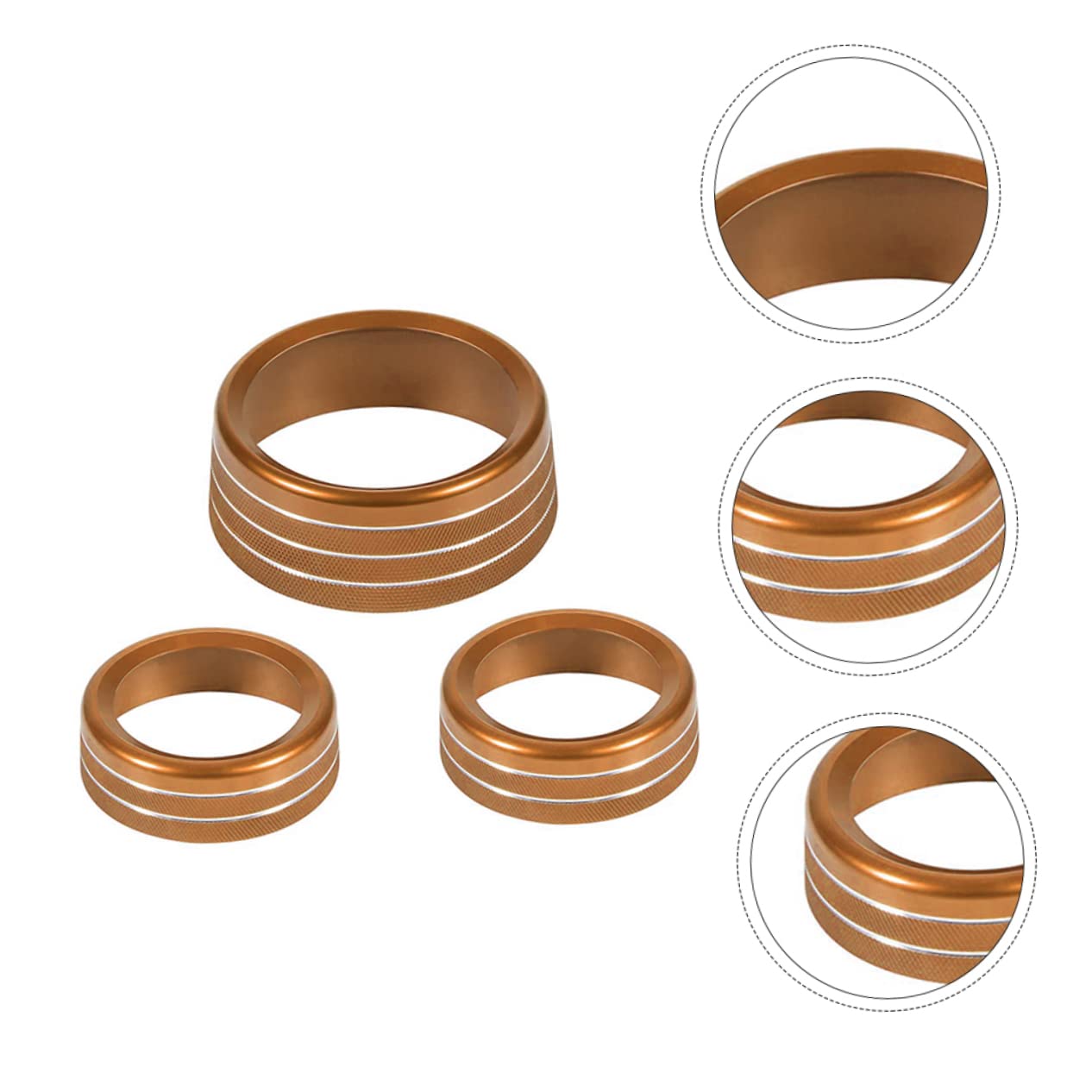 FAVOMOTO 12pcs Air Conditioning Knob Trim Covers for Scratch Design Fit for Control Panel Knobs