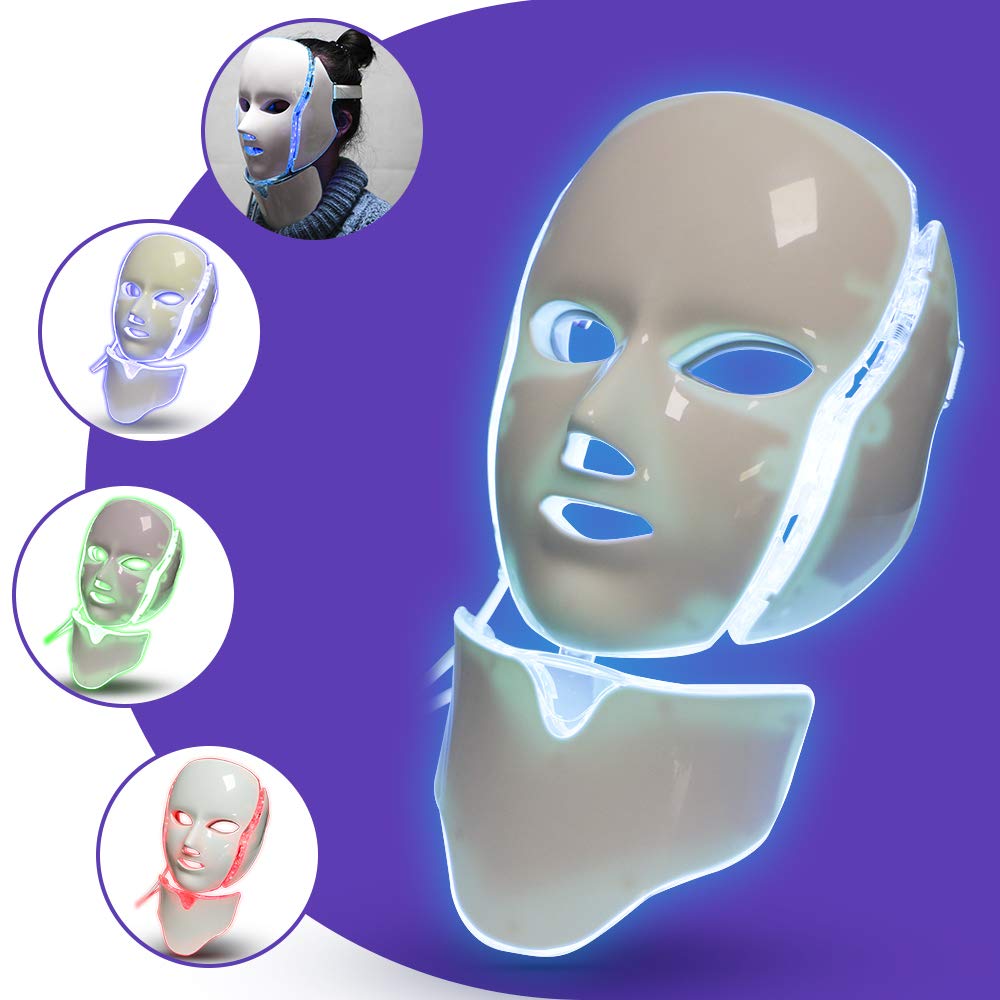 Elitzia ET110F LED Photon urządzenie do twarzy i szyi odmładzanie skóry przeciwzmarszczkowe 7 kolorów