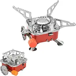 Fogareiro Portátil a Gás, Boca Única, para Camping, Churrasco e Pescaria