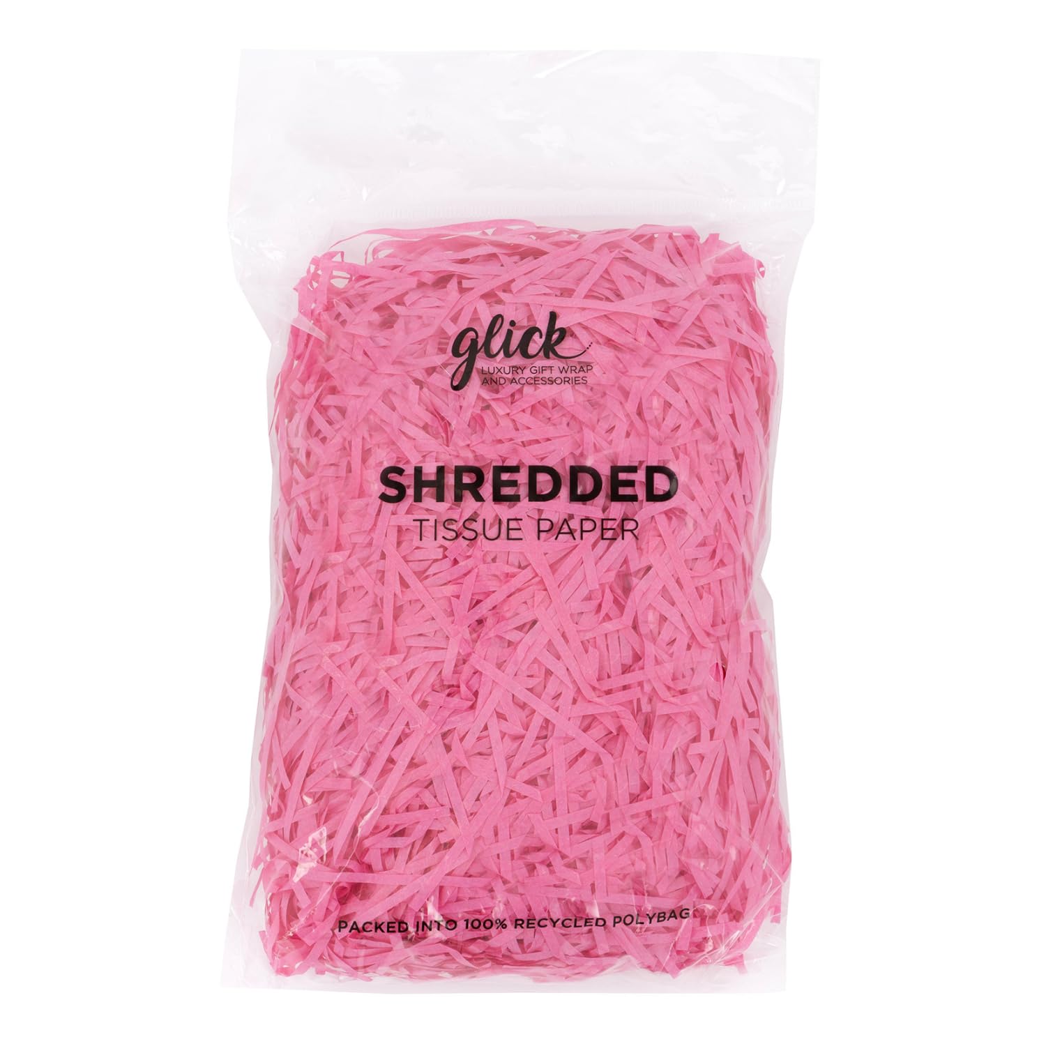 Glick Shredded Hot Tissue Paper, 30 Grams Pink Shredded Tissue, Perfect for use in Gift Wrapping