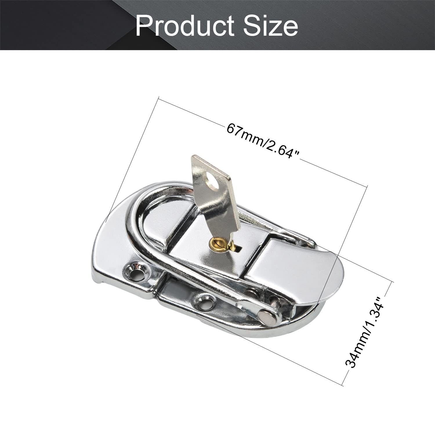 MroMax 4Pcs Suitcase Lock Hasp 2.64