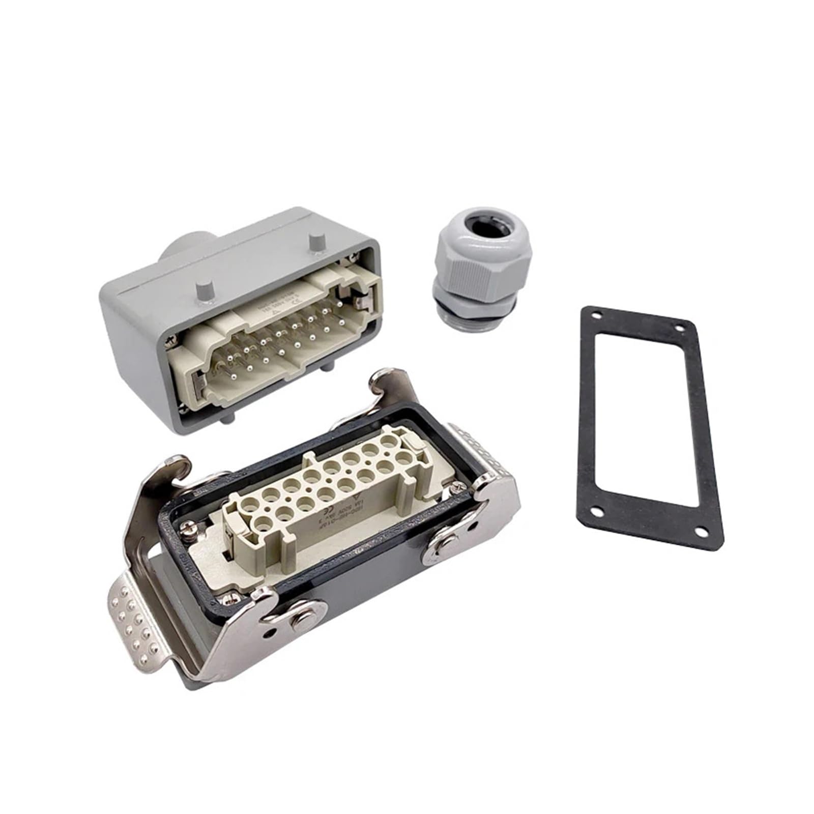 Connecteur rectangulaire industriel à visser HDC-HE-016-1/2/3/4 F/M 16 broches(HDC-HE-016-2)
