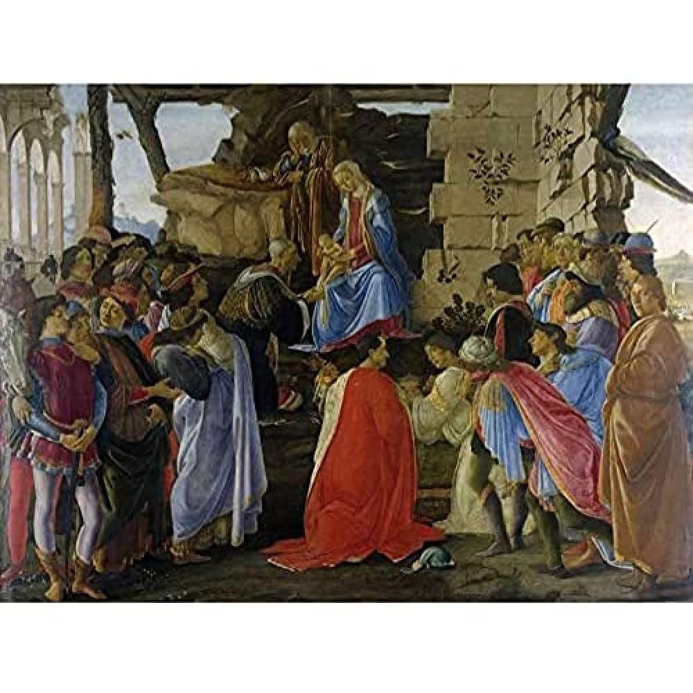 Sandro Botticelli Adorazione Dei Magi Art Print Canvas Premium Wall Decor Poster Mural