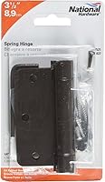 Vista 5 de N350-827 Bisagra de resorte, 3.5 pulgadas, bronce aceitado