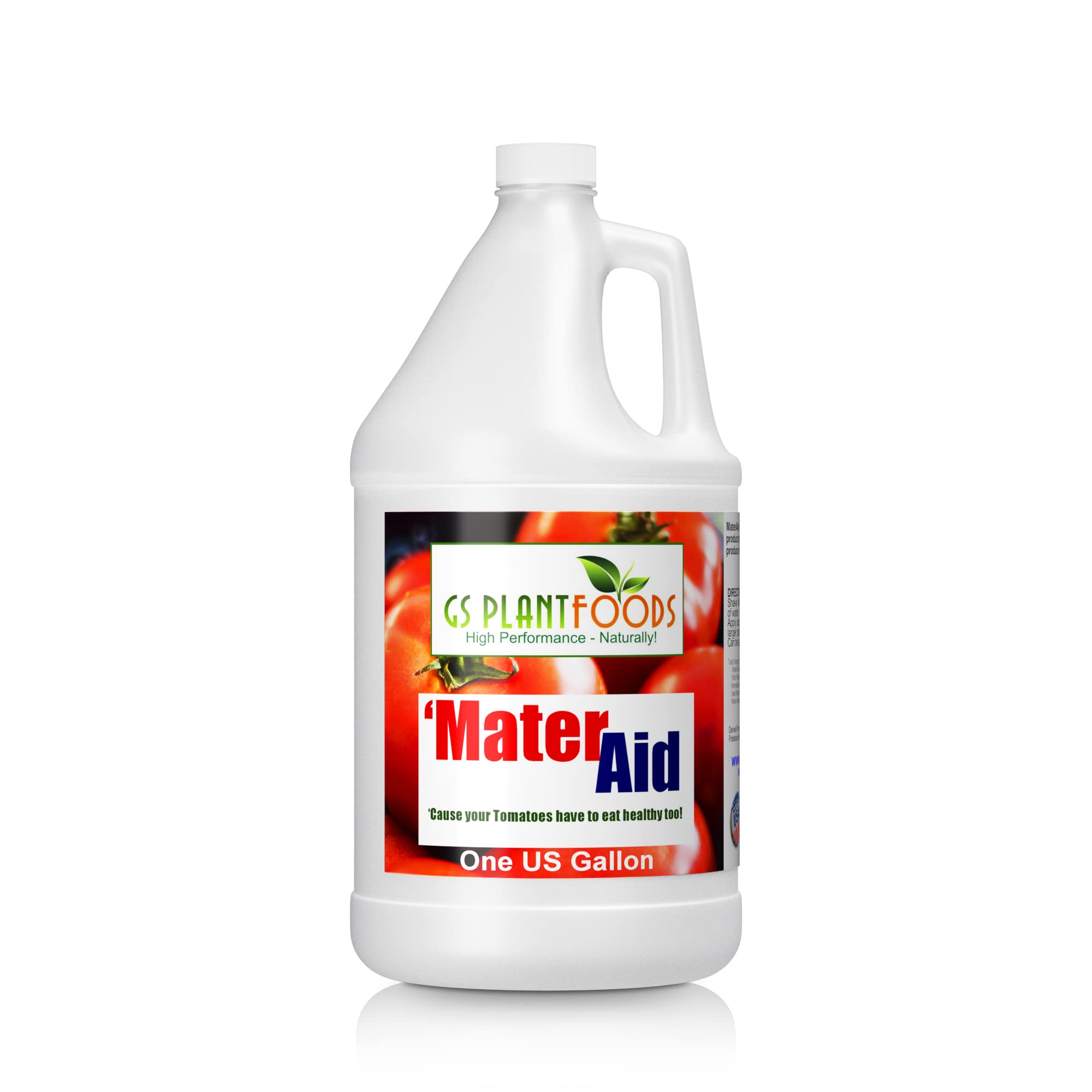 MaterAid Tomato Fertilizer by GS Plant Foods- Superior Plant Food for Feeding & Growing Tomatoes (1 Gallon)- Tomato Food Suitable for All Your Tomatoes