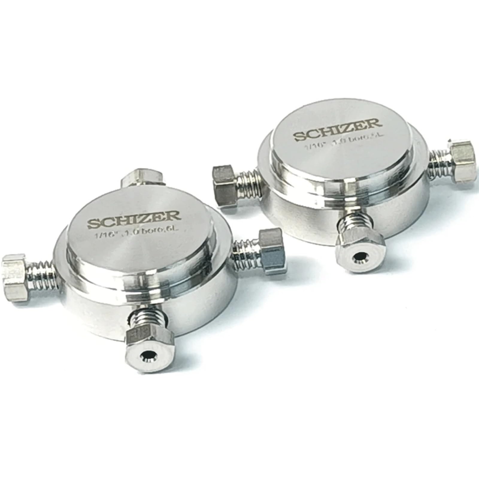 1/16" Rohrverschraubung 3/4/5/7 Anschlüsse Splitter Runder Blockanschluss SUS316L Edelstahl for chromatographische Instrumente HPLC(Color:5 Ports)